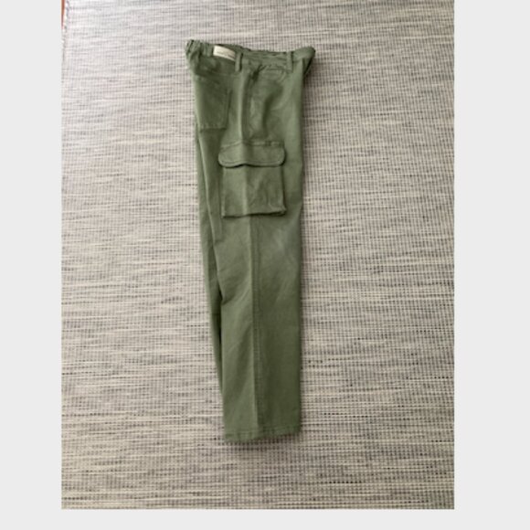 Love Trends Olive Green Mid Rise Wide Leg Cargo Pant  Size 5. Junior - Picture 10 of 11